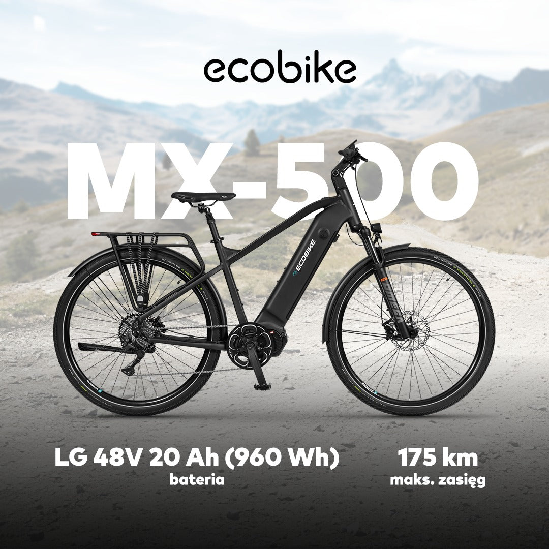 Bewertung der Fahrräder Ecobike MX500 / LX 500 durch das größte polnische Fahrradmagazin