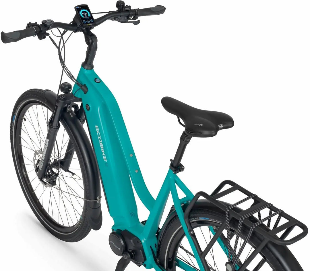 Ecobike LX500 blau 19" - Pedelec Plus* 25km/h, Trekking E-Bike Damen, Ananda Mittelmotor 780W (136Nm), Akku bis 840Wh, 28 Zoll, Neu_2024