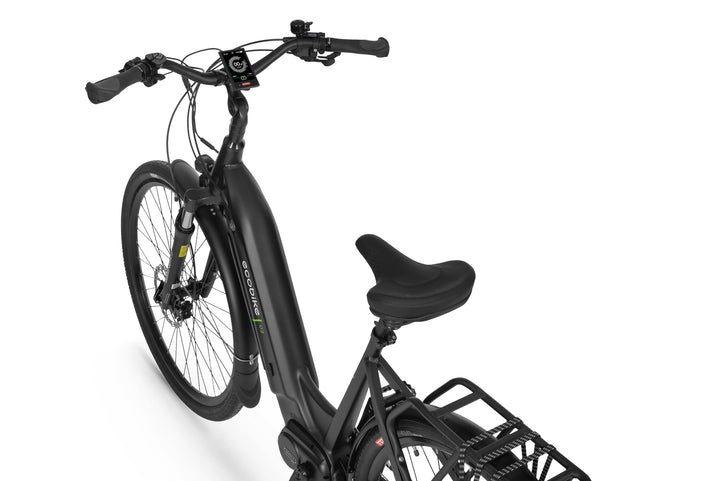Ecobike D2 CITY Schwartz - E-Bike City Damen Pedelec, Tiefeinsteiger, Bafang Motor