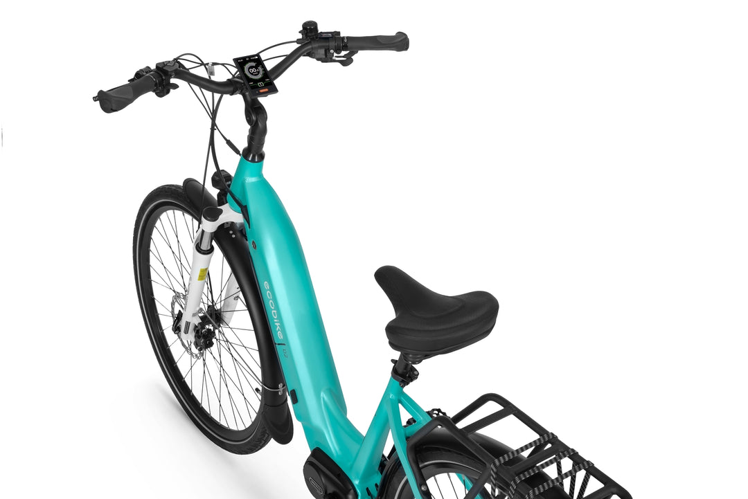 Ecobike D2 CITY Mint - E-Bike City Damen Pedelec, Tiefeinsteiger, Bafang Motor