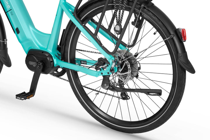 Ecobike D2 CITY Mint - E-Bike City Damen Pedelec, Tiefeinsteiger, Bafang Motor