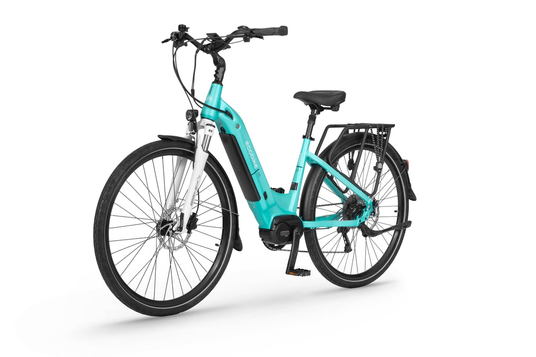 Ecobike D2 CITY Mint - E-Bike City Damen Pedelec, Tiefeinsteiger, Bafang Motor