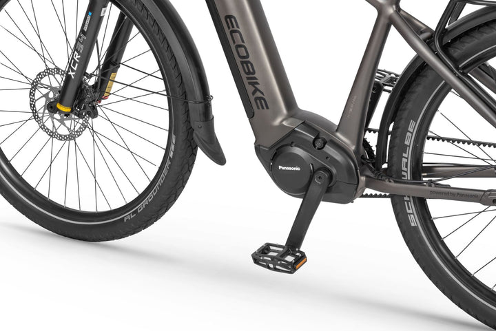 Ecobike Dare Grey - SUV E-Bike Pedelec, Panasonic GX hub gear belt drive GPS navigation