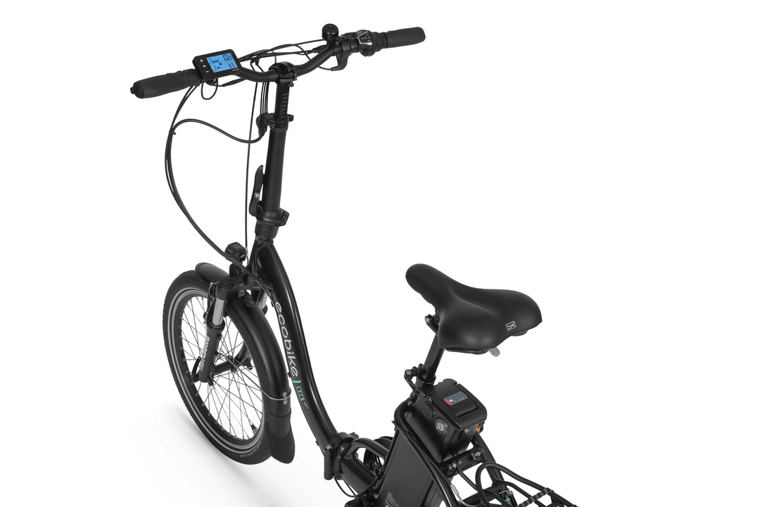 Ecobike EVEN Schwarz 15,5" - City E-Bike Klapprad Pedelec, Tiefeinsteiger, Bafang Motor