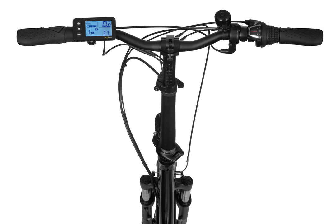 Ecobike EVEN Schwarz 15,5" - City E-Bike Klapprad Pedelec, Tiefeinsteiger, Bafang Motor