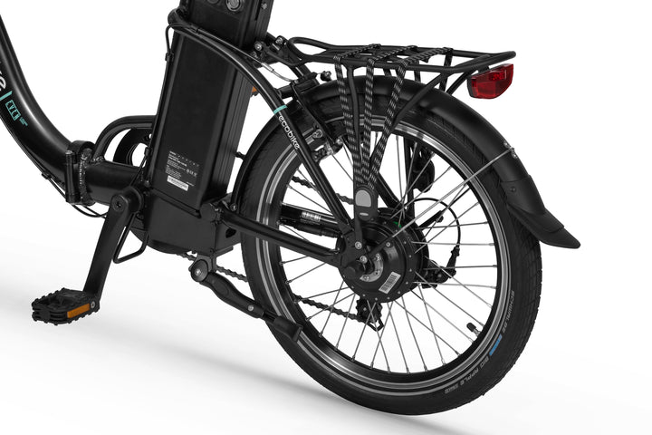 Ecobike EVEN Schwarz 15,5" - City E-Bike Klapprad Pedelec, Tiefeinsteiger, Bafang Motor