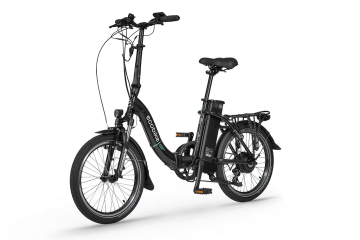 Ecobike EVEN Schwarz 15,5" - City E-Bike Klapprad Pedelec, Tiefeinsteiger, Bafang Motor