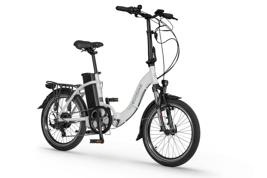 Ecobike EVEN Weiss 15,5" - City E-Bike Klapprad Pedelec, Tiefeinsteiger, Bafang Motor