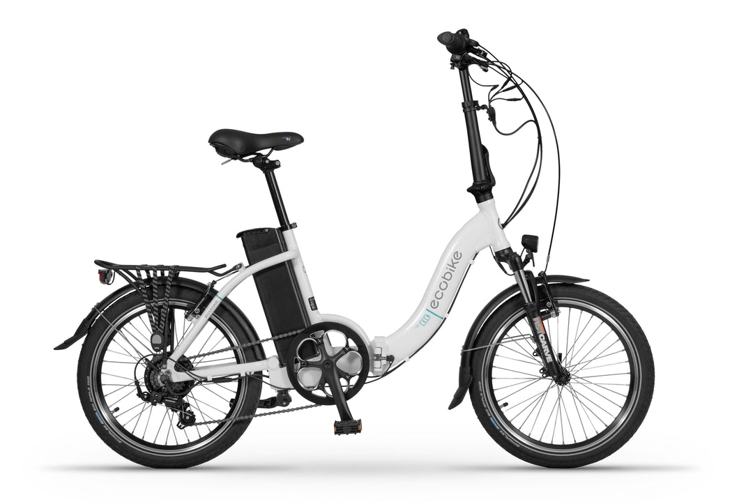 Ecobike EVEN Weiss 15,5" - City E-Bike Klapprad Pedelec, Tiefeinsteiger, Bafang Motor