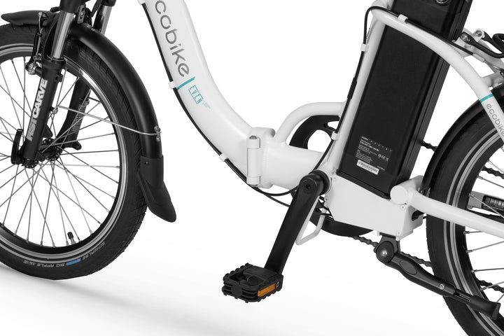 Ecobike EVEN Weiss 15,5" - City E-Bike Klapprad Pedelec, Tiefeinsteiger, Bafang Motor