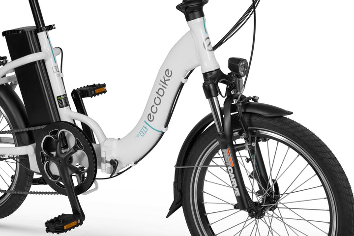 Ecobike EVEN Weiss 15,5" - City E-Bike Klapprad Pedelec, Tiefeinsteiger, Bafang Motor