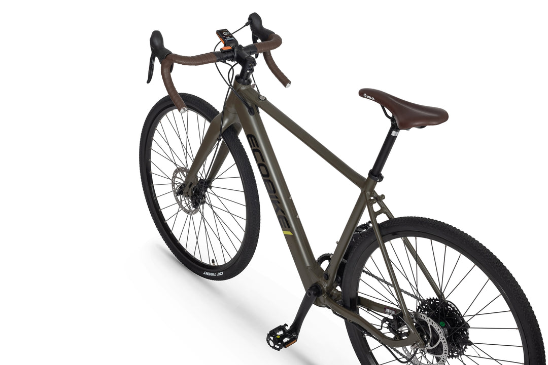 Ecobike FOREST Grün 19" - Gravel E-Bike Pedelec, Leichtes 16,7 kg, Bafang Motor