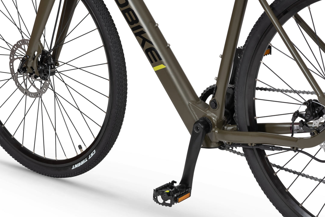 Ecobike FOREST Grün 19" - Gravel E-Bike Pedelec, Leichtes 16,7 kg, Bafang Motor