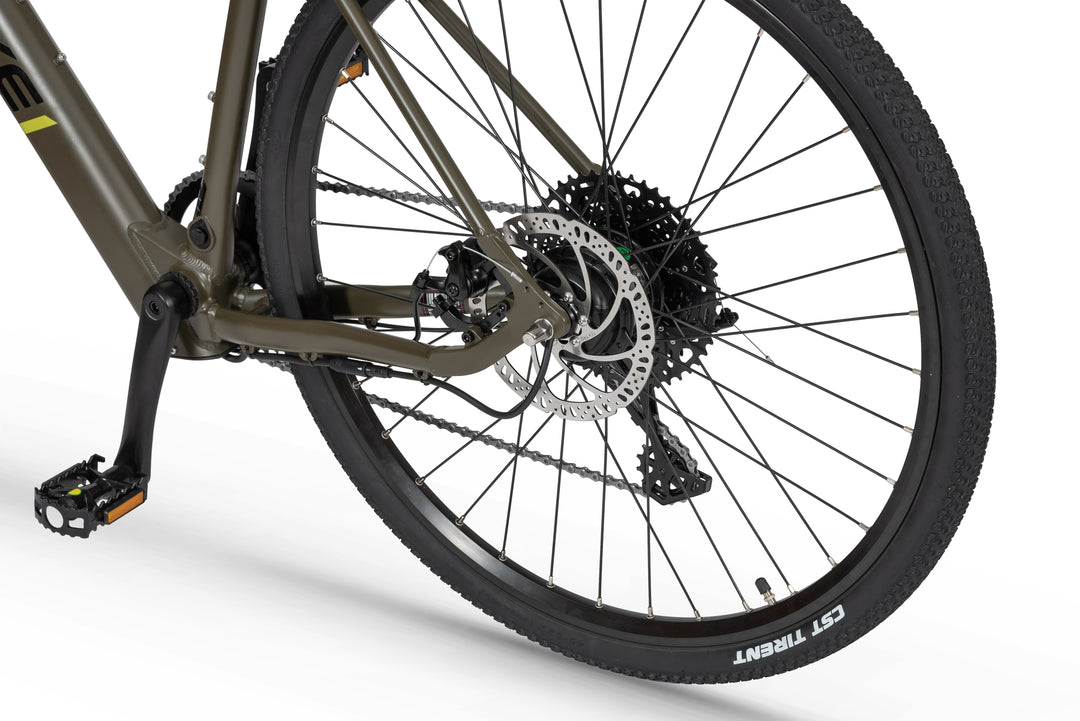 Ecobike FOREST Grün 19" - Gravel E-Bike Pedelec, Leichtes 16,7 kg, Bafang Motor