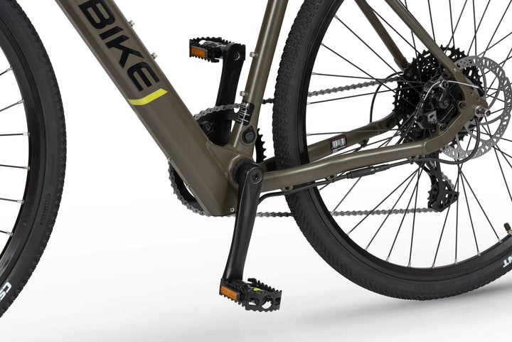 Ecobike FOREST Grün 19" - Gravel E-Bike Pedelec, Leichtes 16,7 kg, Bafang Motor