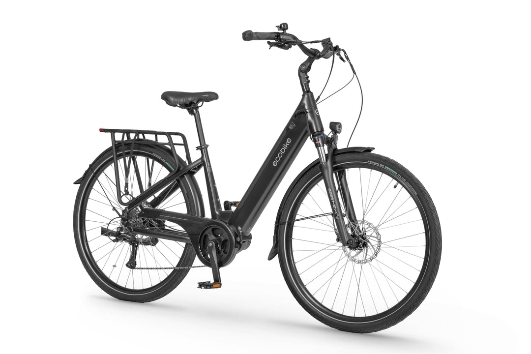 Ecobike LX100 Black/White City E-Bike Unisex Pedelec, Bafang 70Nm