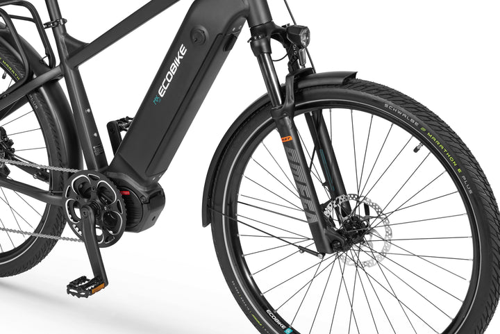 Ecobike MX 500 Graphit - Trekking E-Bike Herren Pedelec, Ananda Motor