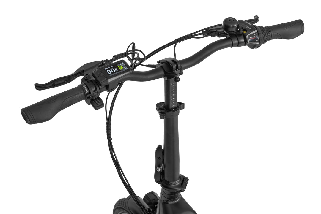 Ecobike RHINO black, white - city e-bike folding bike Pedelec, Bafang 32Nm