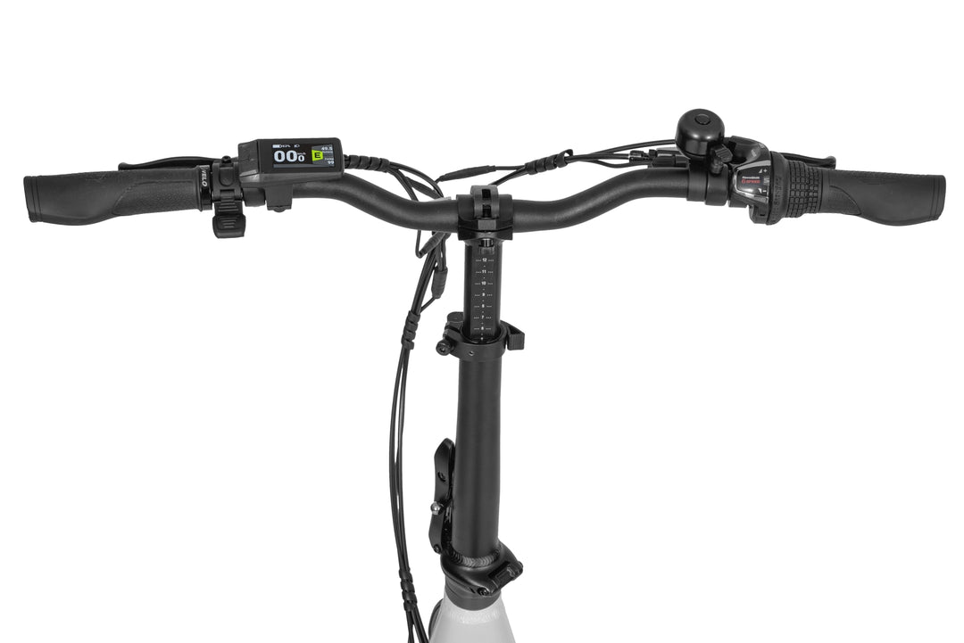 Ecobike RHINO black, white - city e-bike folding bike Pedelec, Bafang 32Nm
