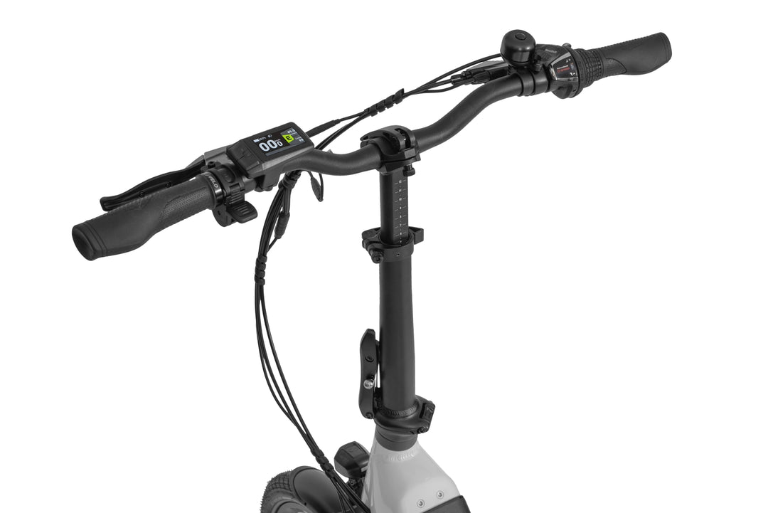 Ecobike RHINO black, white - city e-bike folding bike Pedelec, Bafang 32Nm