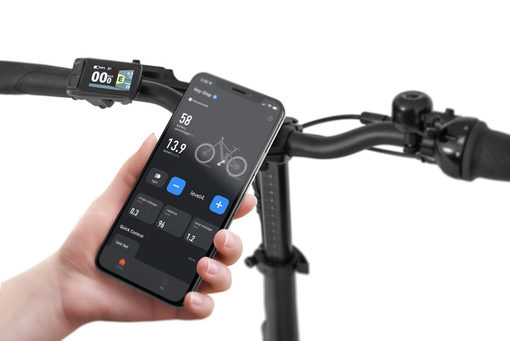 Ecobike RHINO Cruise Black, White City E-Bike Folding Bike Pedelec, Bafang 32Nm