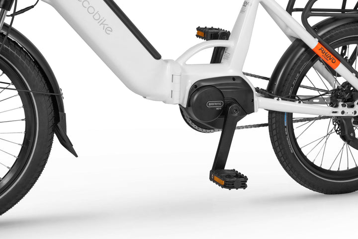 Ecobike RHINO Cruise Black, White City E-Bike Folding Bike Pedelec, Bafang 32Nm