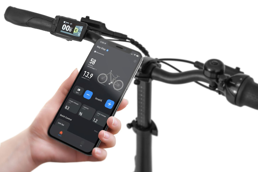 Ecobike RHINO Cruise Black, White City E-Bike Folding Bike Pedelec, Bafang 32Nm