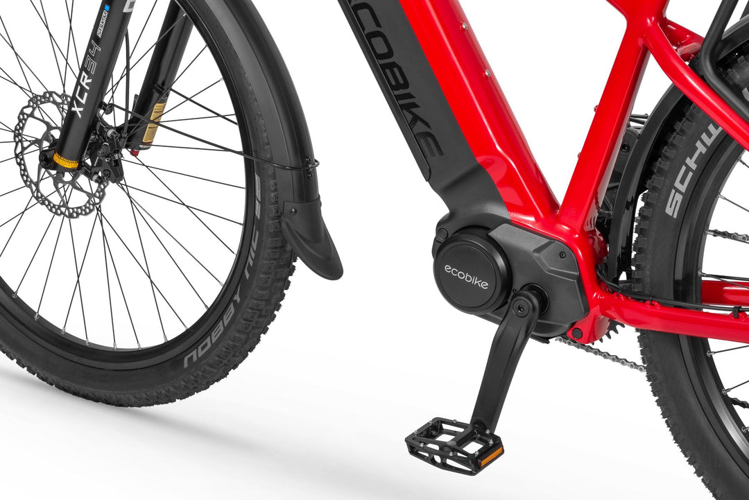 Ecobike RX 500 SUV V4 red-black/blue, SUV e-bike pedelec, Ananda 130NM