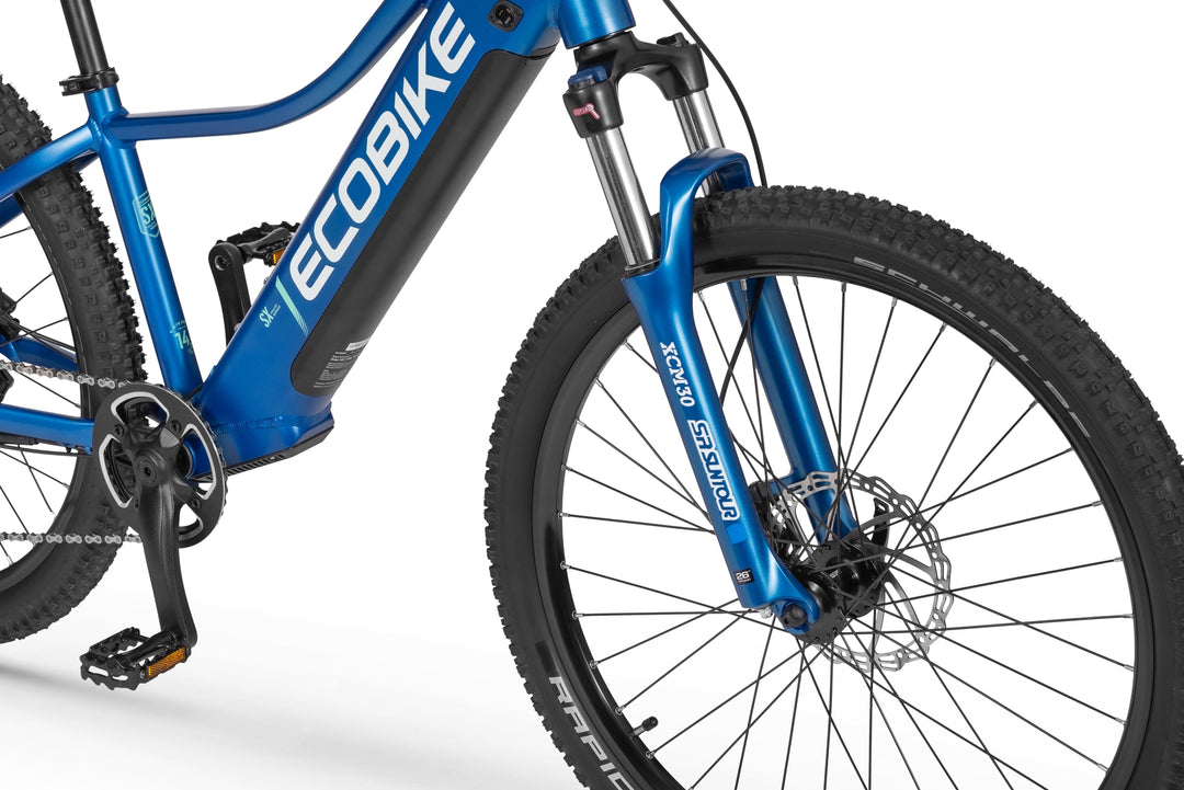Ecobike SX YOUTH 14" Blau - Jugend E-Bike MTB Pedelec, Bafang Motor