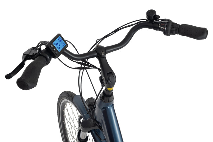 Ecobike TRAFFIC Blau - City E-Bike Damen Pedelec, Tiefeinsteiger, Bafang Motor
