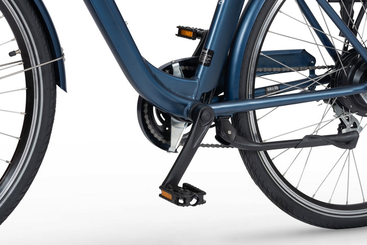 Ecobike TRAFFIC Blau - City E-Bike Damen Pedelec, Tiefeinsteiger, Bafang Motor
