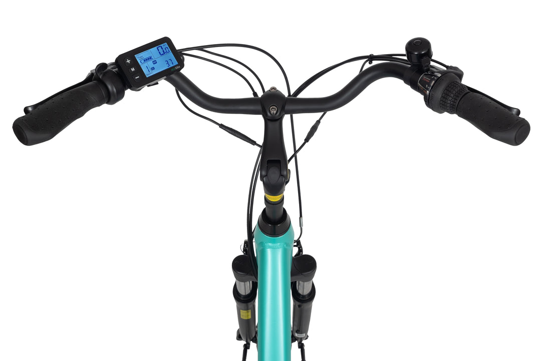 Ecobike TRAFFIC Mint - City E-Bike Damen Pedelec, Tiefeinsteiger, Bafang Motor