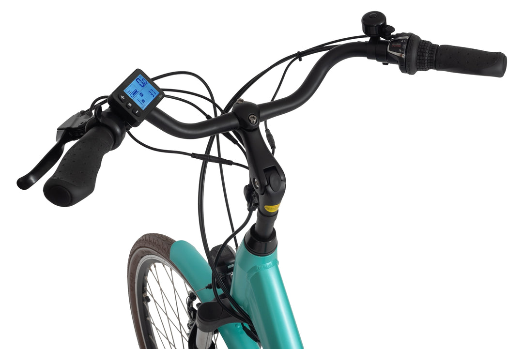 Ecobike TRAFFIC Mint - City E-Bike Damen Pedelec, Tiefeinsteiger, Bafang Motor