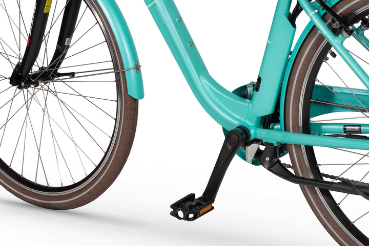 Ecobike TRAFFIC Mint - City E-Bike Damen Pedelec, Tiefeinsteiger, Bafang Motor