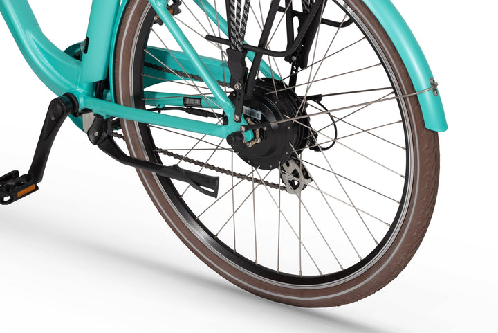 Ecobike TRAFFIC Mint - City E-Bike Damen Pedelec, Tiefeinsteiger, Bafang Motor