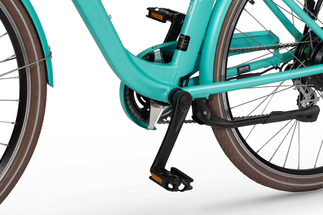 Ecobike TRAFFIC Mint - City E-Bike Damen Pedelec, Tiefeinsteiger, Bafang Motor