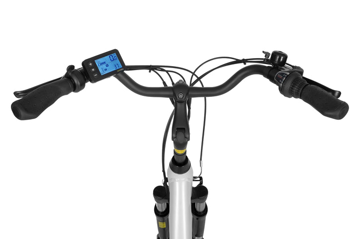 Ecobike TRAFFIC Weiss - City E-Bike Damen Pedelec, Tiefeinsteiger, Bafang Motor