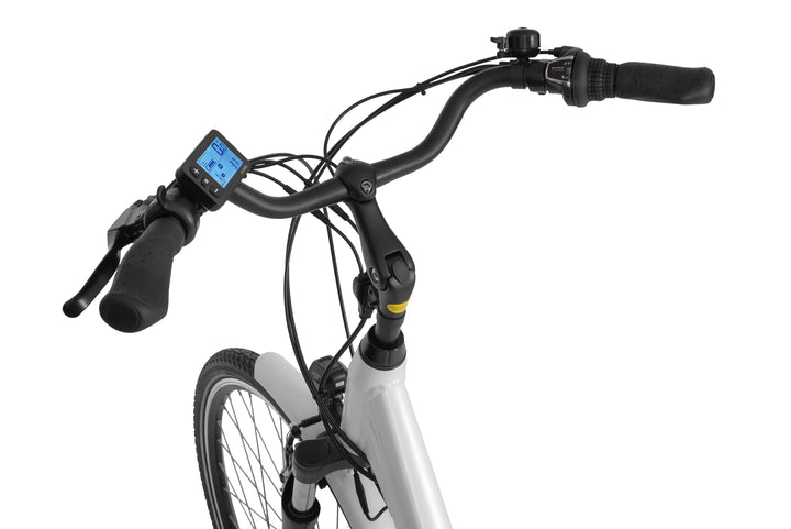 Ecobike TRAFFIC Weiss - City E-Bike Damen Pedelec, Tiefeinsteiger, Bafang Motor