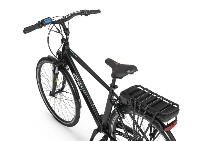 Ecobike TRAFFIC M Schwarz 19", City E-Bike Herren Pedelec, Bafang Motor