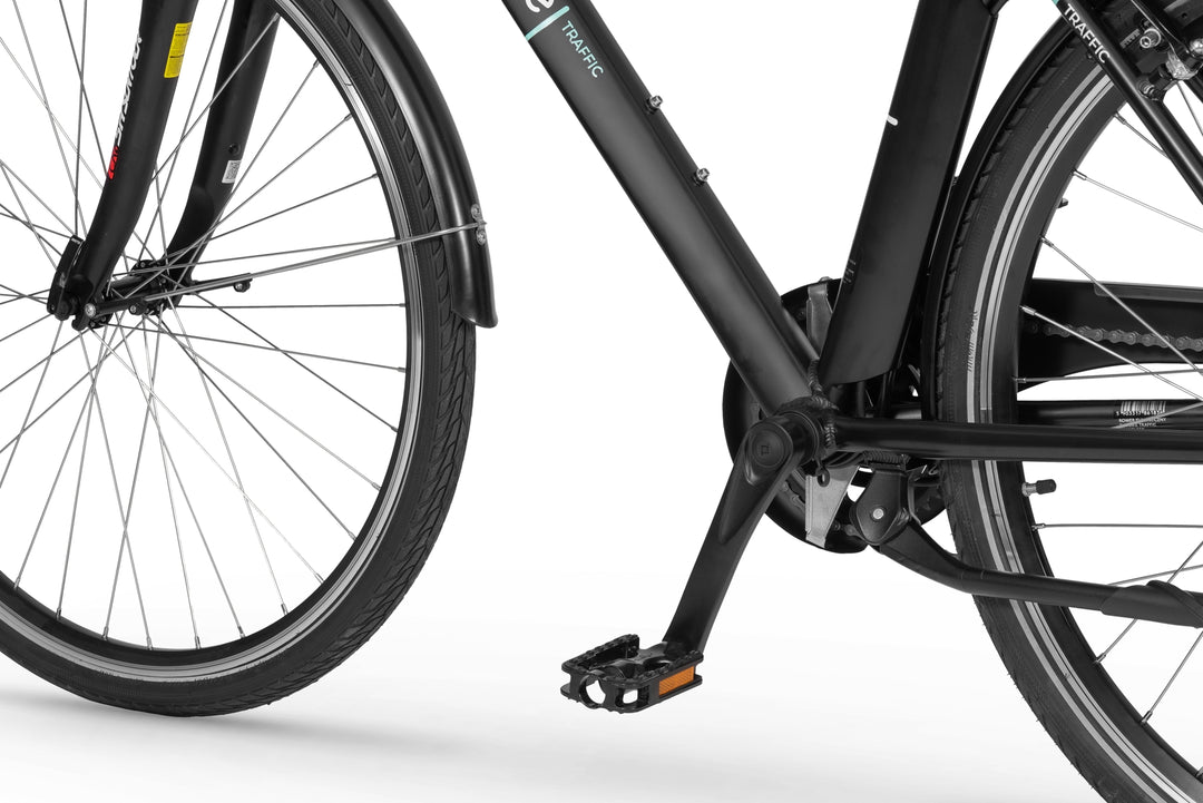 Ecobike TRAFFIC M Schwarz 19", City E-Bike Herren Pedelec, Bafang Motor