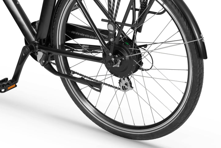 Ecobike TRAFFIC M Schwarz 19", City E-Bike Herren Pedelec, Bafang Motor