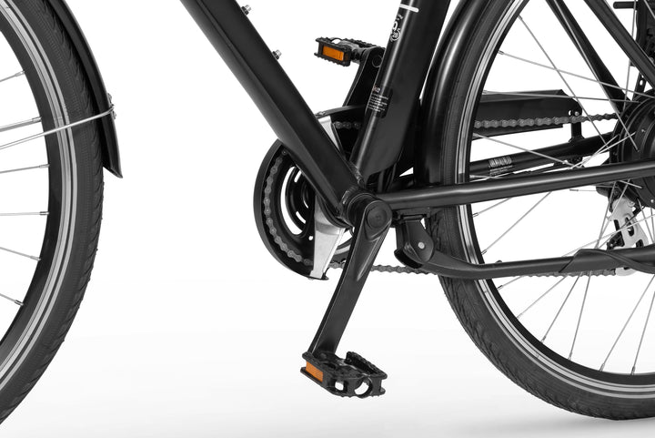 Ecobike TRAFFIC M Schwarz 19", City E-Bike Herren Pedelec, Bafang Motor