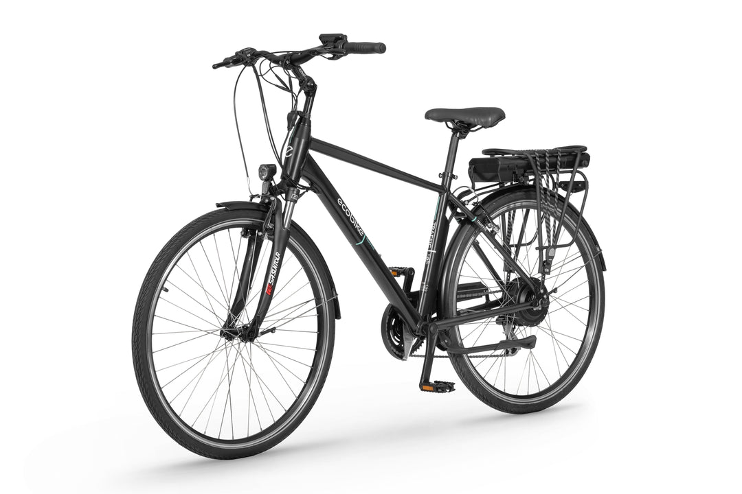 Ecobike TRAFFIC M Schwarz 19", City E-Bike Herren Pedelec, Bafang Motor