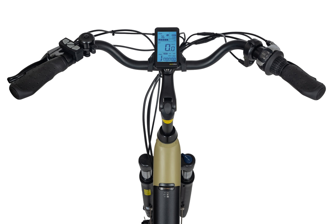 Ecobike X-CITY Cappucino 17''- Trekking E-Bike Damen Pedelec, Tiefeinsteiger, Bafang Motor