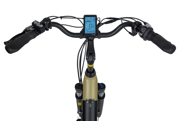 Ecobike X-CITY Cappucino 17''- Trekking E-Bike Damen Pedelec, Tiefeinsteiger, Bafang Motor