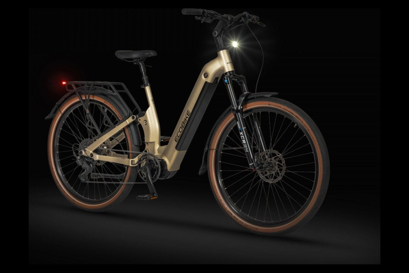 Ecobike FLEX SCHWARZ/TITAN- 2026 Trekking FULLY Power-Bike mit Bafang 100Nm Drehmoment und 900 Wh Akku