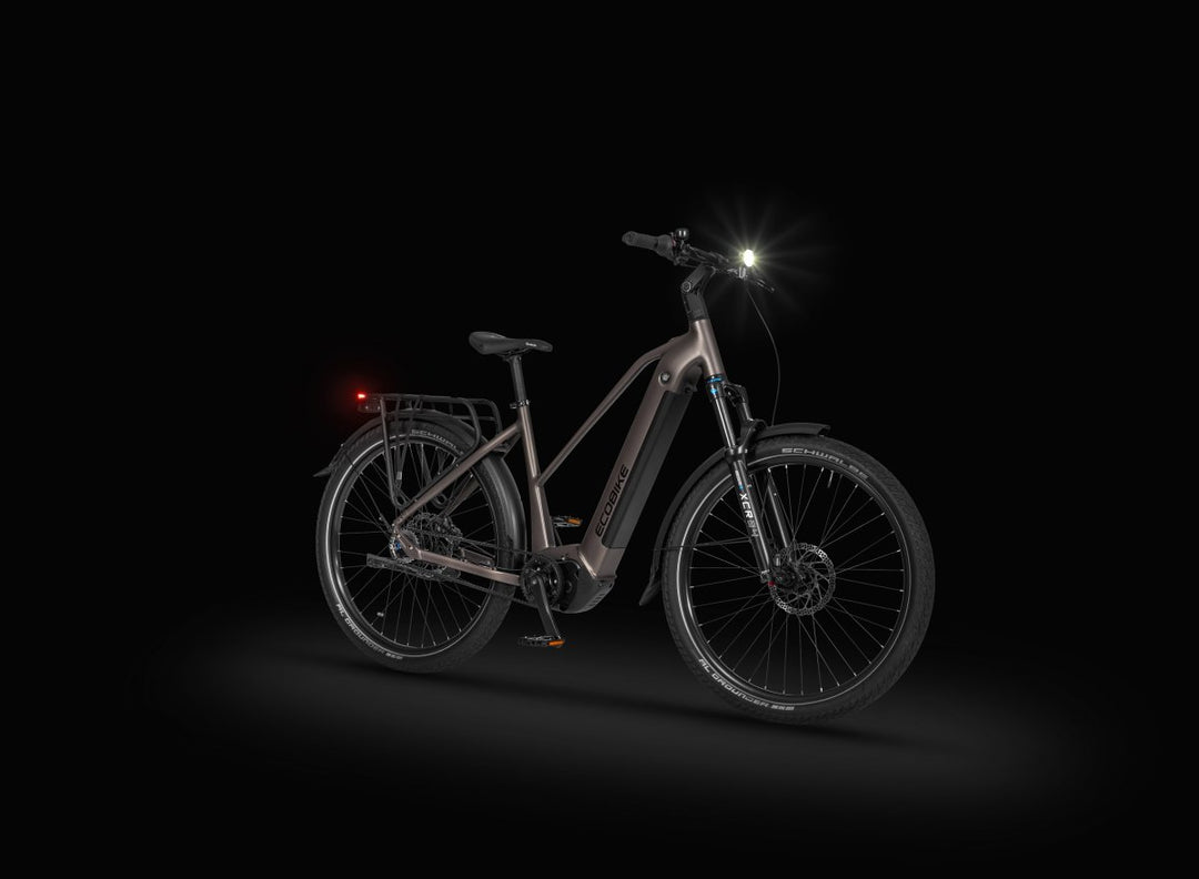 Ecobike DARE Low Step 2026 - Studio schwarz, Premium Step-Through mit Beleuchtung