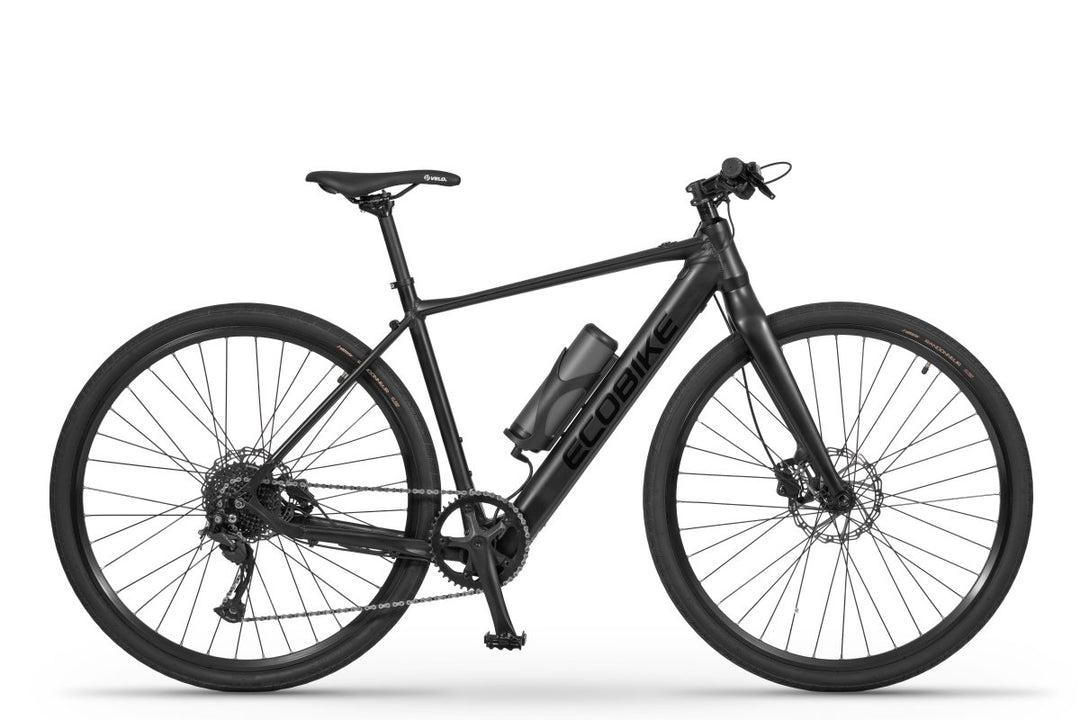 Ecobike Urban Plus 2026 – leichtes Fitness E-Bike mit Dual-Akku, Seitenansicht