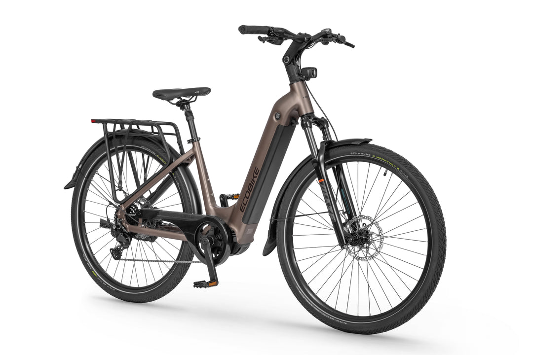 Ecobike LX 300 Onyx 2026 - Trekking E-Bike mit Bafang 100Nm - Seitenansicht