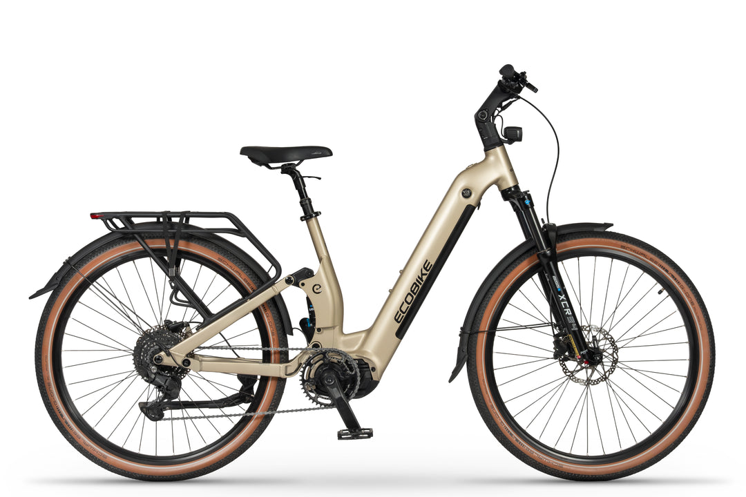 Ecobike FLEX 2026 Titan - Trekking FULLY Power-Bike mit Bafang 100Nm und 900Wh Akku - Seitenansicht